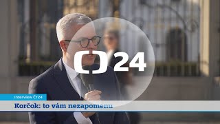 Diplomat a neúspěšný kandidát na prezidenta Slovenska Ivan Korčok v Interview ČT24