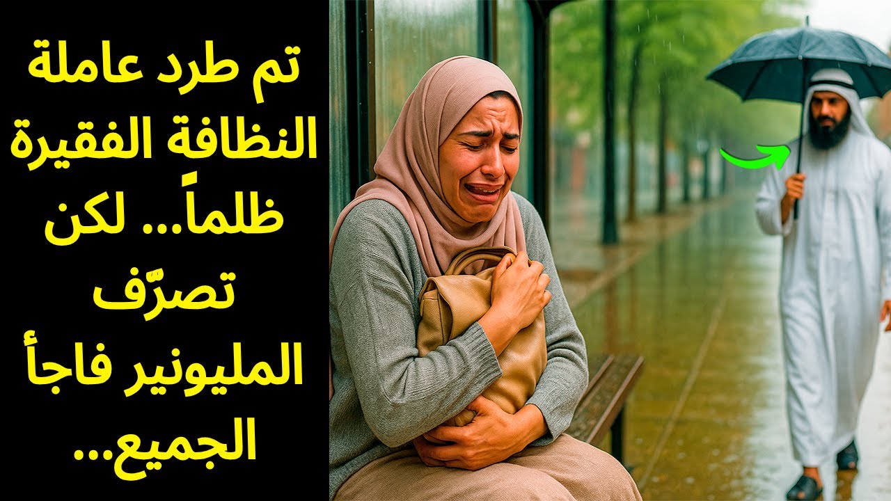 تم طرد عاملة النظافة الفقيرة ظلماً... لكن تصرّف المليونير فاجأ الجميع...