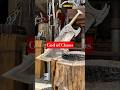 Forging the GOD OF CHAOS Sword 🔥 | Real Life God of War Weapon Build ##blacksmith #forging #diy