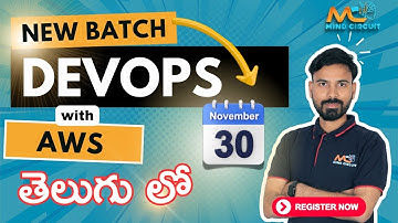 AWS DEVOPS / DEVSECOPS NEW BATCH STARTS FROM  30 NOV 25 | తెలుగు లో కొత్త DevOps with CLOUD బ్యాచ్