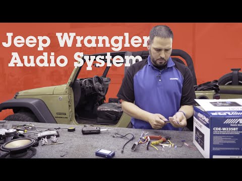 How to install a stereo and component speakers in a 2013 Jeep Wrangler | Crutchfield video