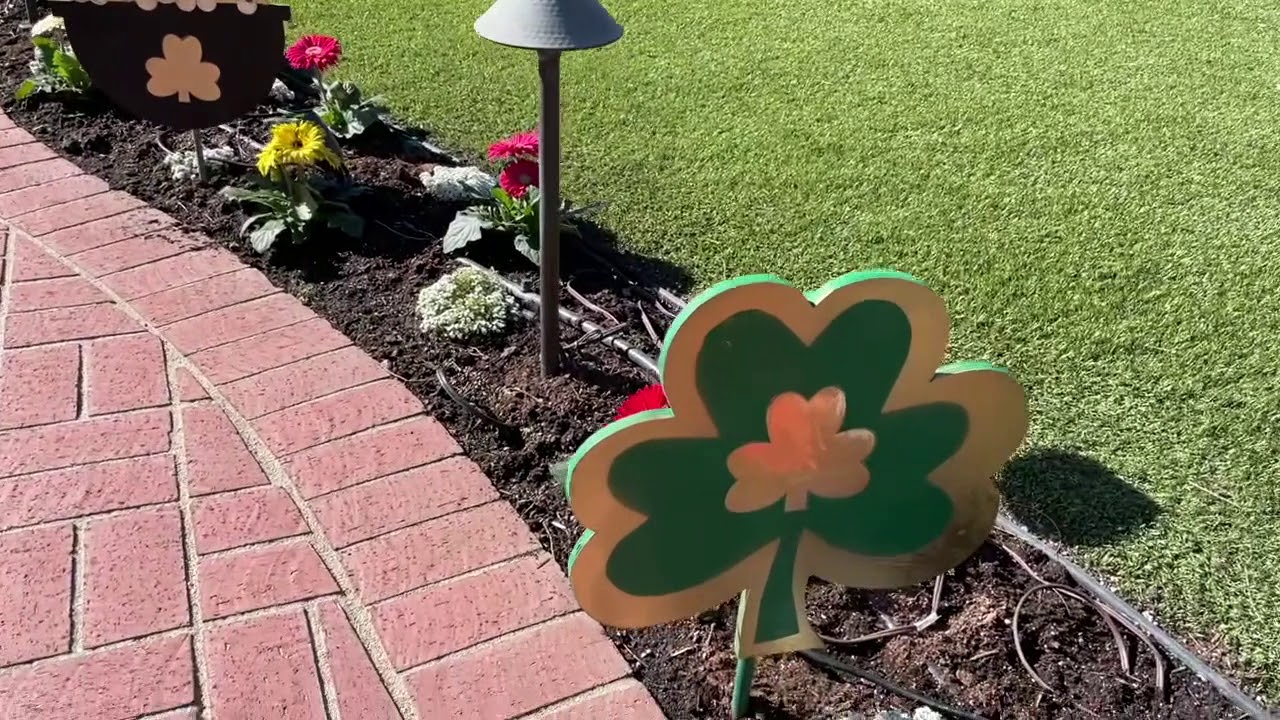 Garden Decorating for St. Patrick's!