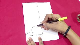 Easy way to cut Deep step neckline/Neck design paper cutting for dresses and blouses/KcCreation screenshot 4
