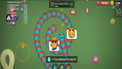 Wormszone.io live stream biggest worms hunting part (64) || Android / ios gameplay Walkthrough