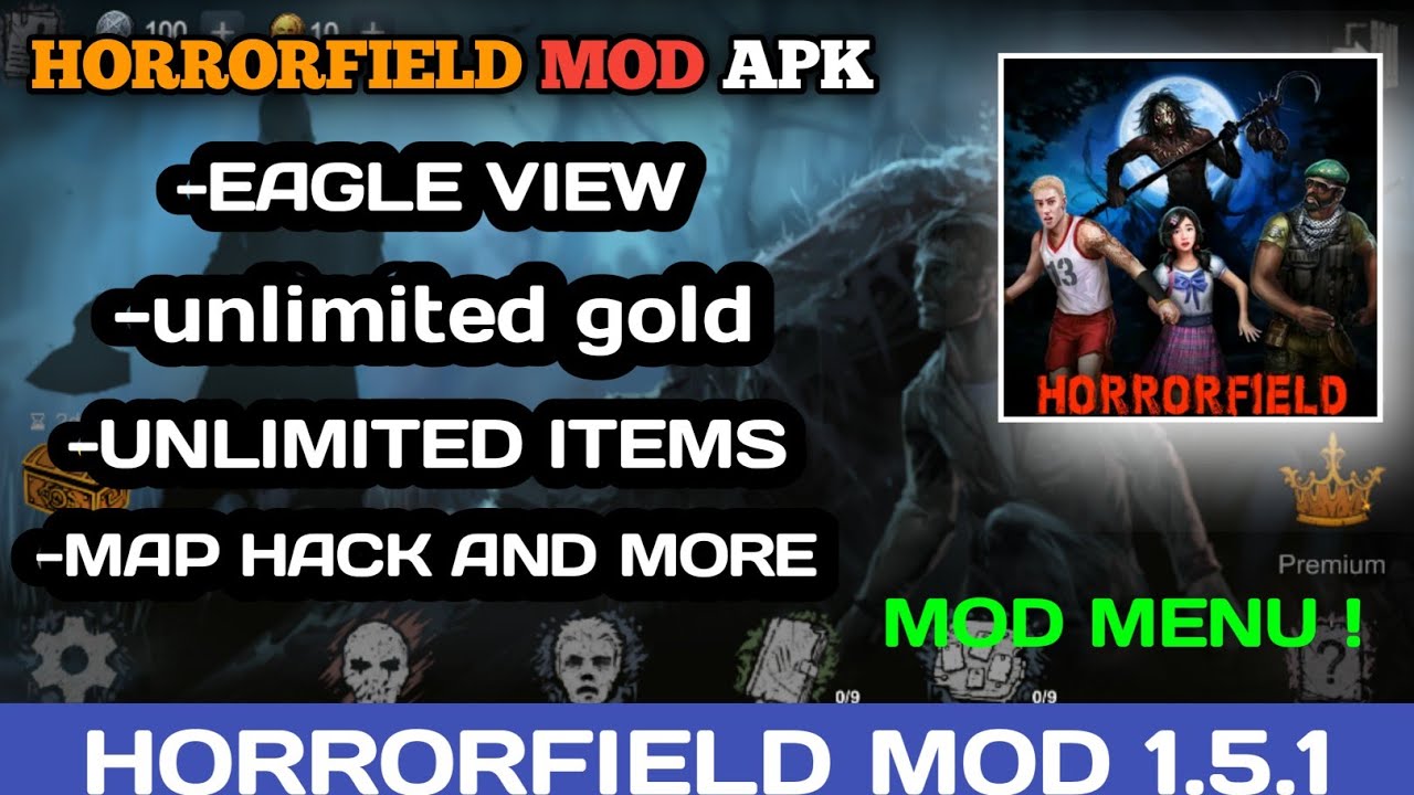 horrorfield hack mod apk horrorfield 1.5.1 latest version YouTube