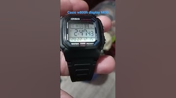 Casio w800h display mod