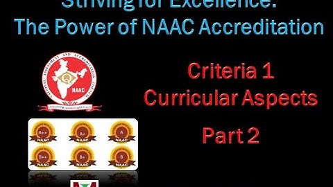 NAAC Criteria 1 Part 2