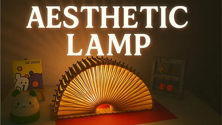DIY Aesthetic Lamp | Popsicle Stick Lamp Idea | Easy Home Decor Craft