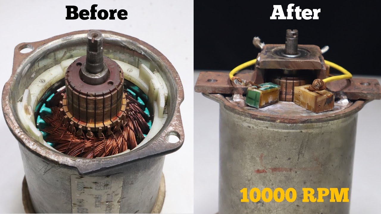 How to make a Power Steering Motor high amp Dc motor YouTube