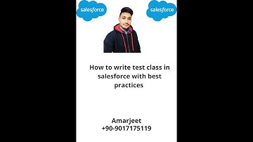 How to write test class in salesforce with best practices session 13 #salesforceTestClassinterview