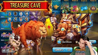 TREASURE CAVE LINNAEUS & SABERUS + ADALED CLIFFBREAKER + 222 GEMS + 2450 TICKET + RUNE SPEED XII