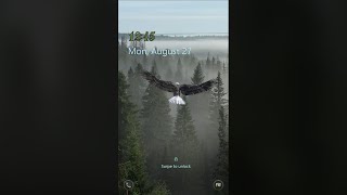 Galaxy Premium Theme - Flying Eagle Animated Lockscreen