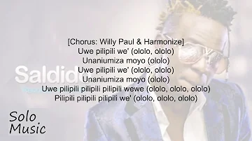 Willy Paul Ft Harmonize - Pilipili (Lyric video)