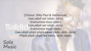 Willy Paul Ft Harmonize - Pilipili (Lyric video)