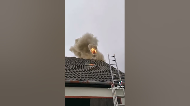 Extremer Schornsteinbrand