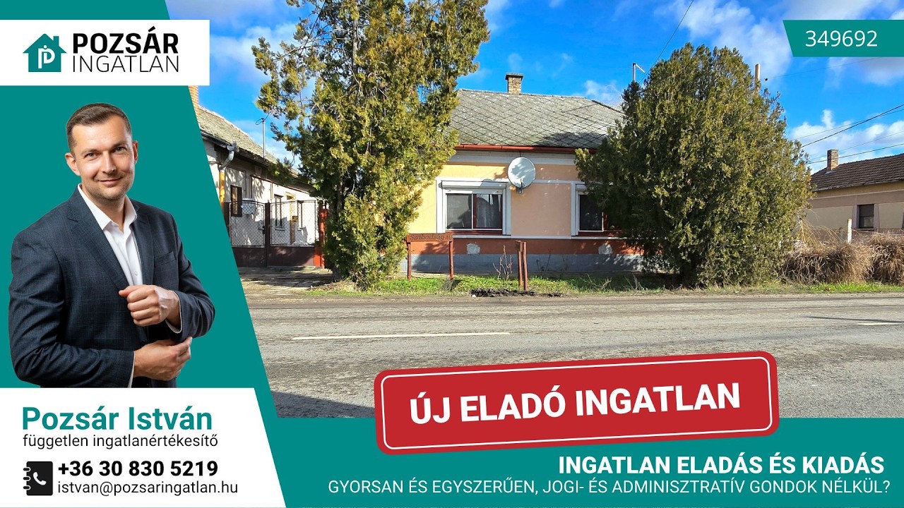 🏠Kocséron a főút mellett felújított 67 nm-es családi ház Eladó!(349692)