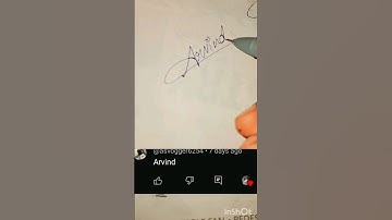 Arvind name signature #signature #handwriting