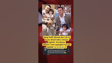 Sikap Raffi Ahmad dan Lily di Acara Moell bikin netizen ngakak. #trending #shorts #raffiahmad #lily