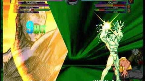 MvC2: Charlie/Iceman/Thanos 95% combo