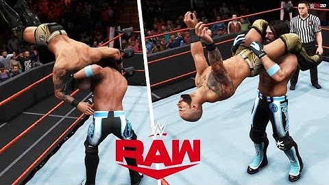 WWE 2K20 SIMULATION: AJ Styles vs Ricochet | RAW 18/01/21 HIGHLIGHTS