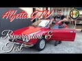 ALFETTA GTV,vediamo assieme i lavori eseguiti e proviamola su strada.