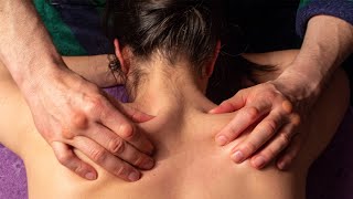 Sleep Now with this Neck and Shoulders ASMR Massage, Oil, Gua Sha