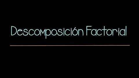 Descomposición Factorial  de 420