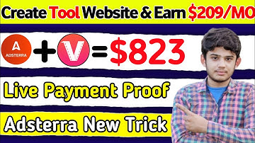 Adsterra Earning Trick Lifetime | How to Create Tool Website in Blogger | Adsterra Earning Proof