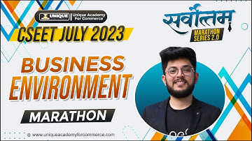 CSEET MARATHON | ENVIRONMENT | JUNE 2023 | CS SHUBHAM MODI SIR