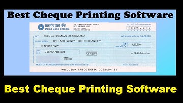 Best Cheque Printing Software for ALL-INDIAN-BANKS