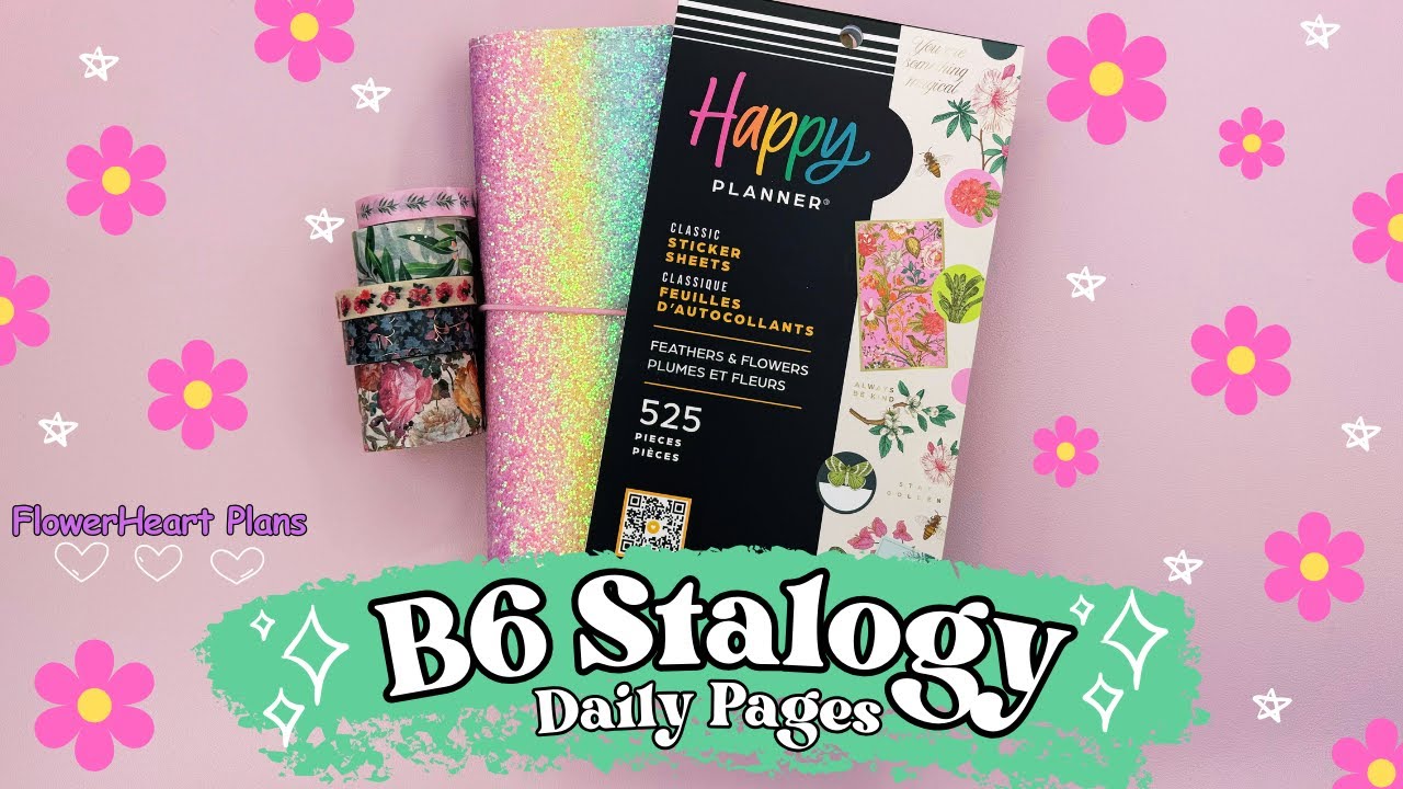 B6 Stalogy Weekly Planner Setup - Decorating Daily Pages with Happy ...