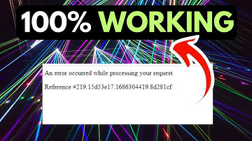 An Error Occurred While Processing Your Request FIXED