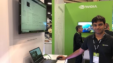 VMworld 2018 US - at NVIDIA, Varun Nanda Kumar demonstrates vMotion of NVIDIA vGPU powered VMs