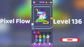 🎮 Pixel Flow Level 136 Walkthrough | Go Answer 🧩✨