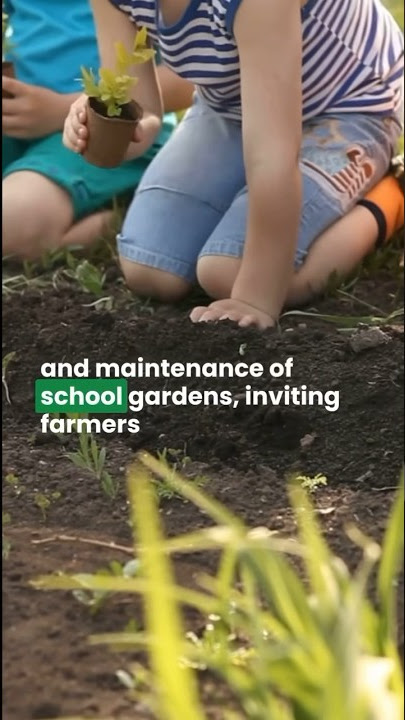 School supported agriculture #agricultureeducation #lifeskills #nutrition