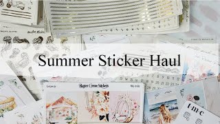 HUGE Summer sticker haul