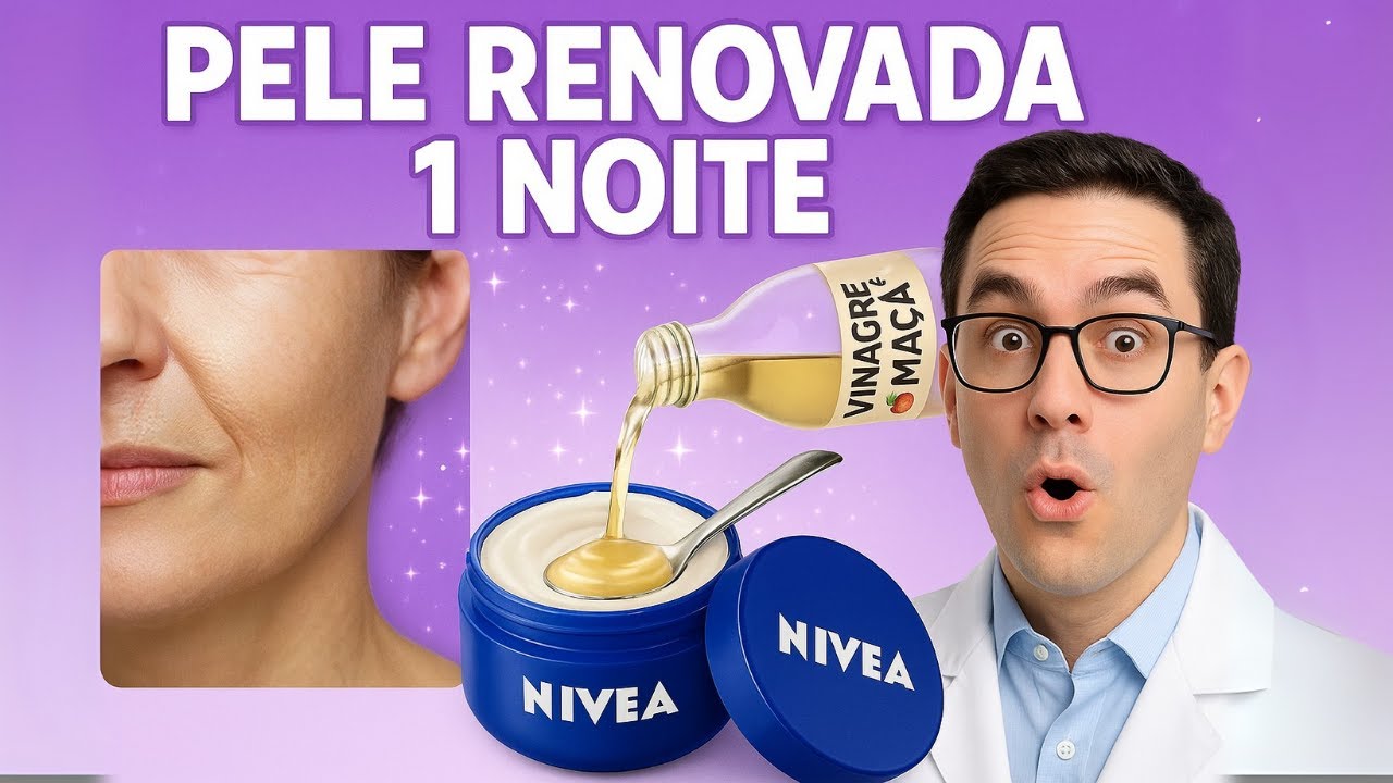 ⁣1 COLHER no Creme Nívea À NOITE – botox NATURAL PARA PELE LISINHA E SEM RUGAS EM 1 noite