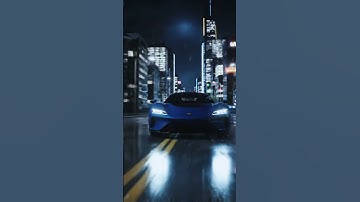 FPV Drone Chase Through Cyberpunk City  Electric Car Race at Night  #cars