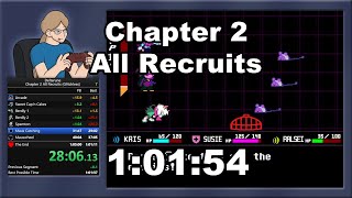 Deltarune Chapter 2 All Recruits (Glitchless) Speedrun in 1:01:54 @petfriendamy