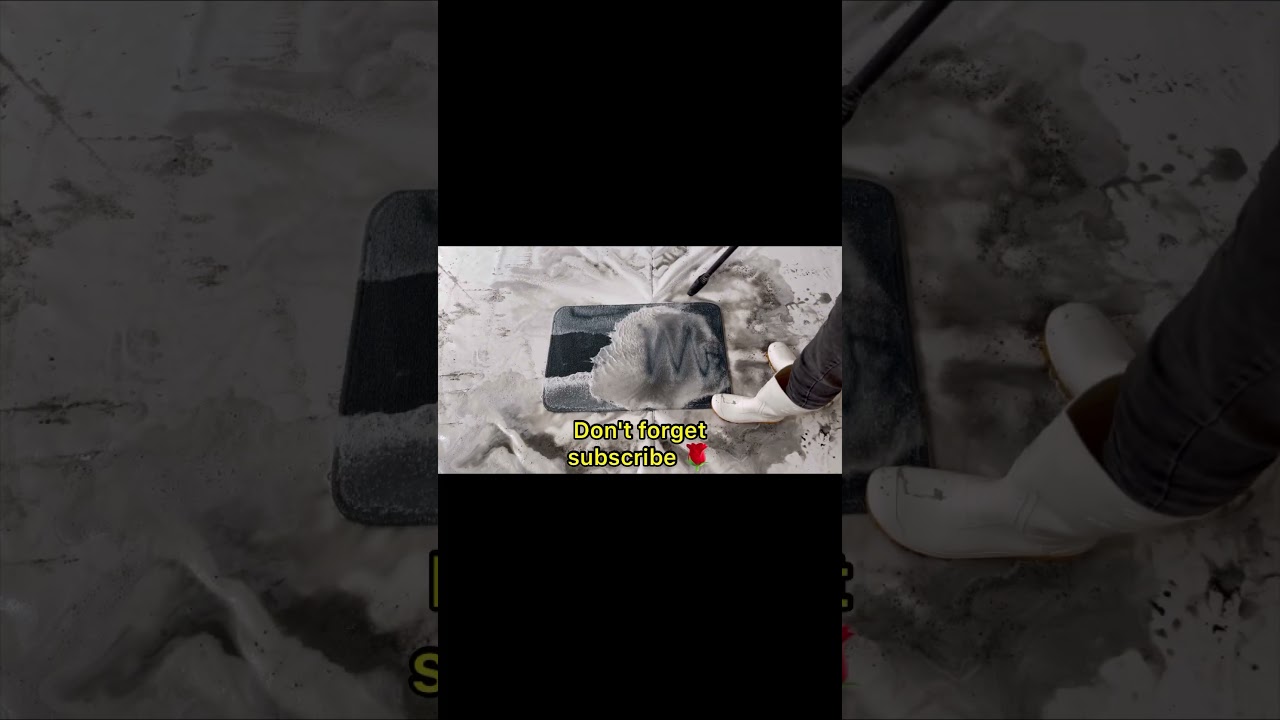 Rug cleaning satisfying:very dirty and black carpet.the most satisfying cleaning ever.