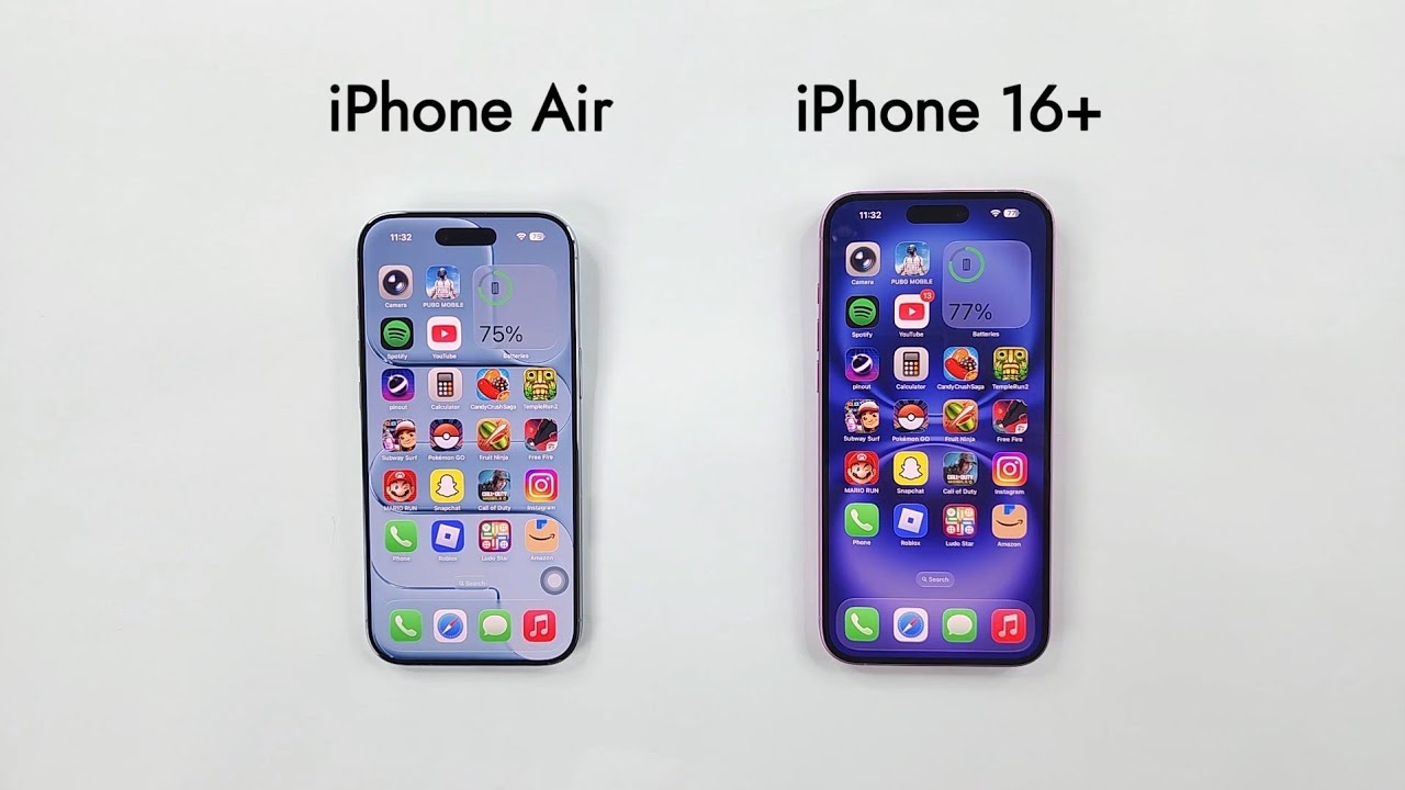 iPhone Air vs iPhone 16 Plus - SPEED TEST 🔥 - YouTube