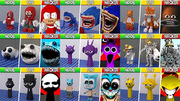 LEGO ALL MONSTERS in Incredibox Sprunki, Shin Sonic, ZOONOMALY (Mega Collection#1) / Noob,Pro,HACKER