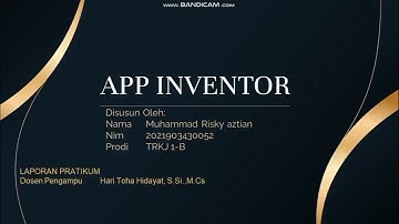 Membuat Aplikasi sederhana ||APP Inventor