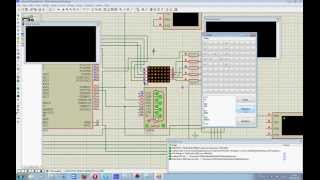 matrix LEDs controlled via the COM port(Serial Port) application in Visual C #