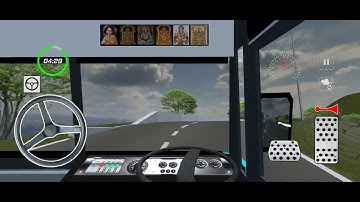 Temple bus driving uphill @Driving Sports TV