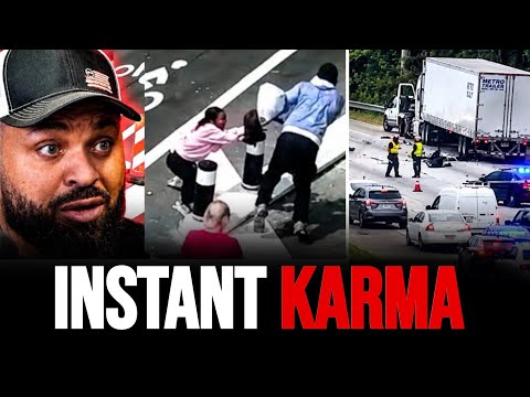 Thug Robs Woman Then Karma Hits on the Freeway