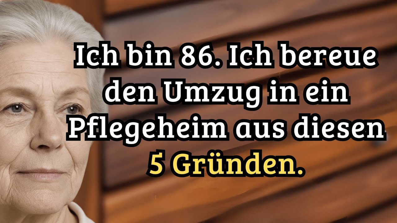Ich bin 86 und bereue das Pflegeheim – 5 Gründe, die Sie vor Ihrer Entscheidung kennen sollten!