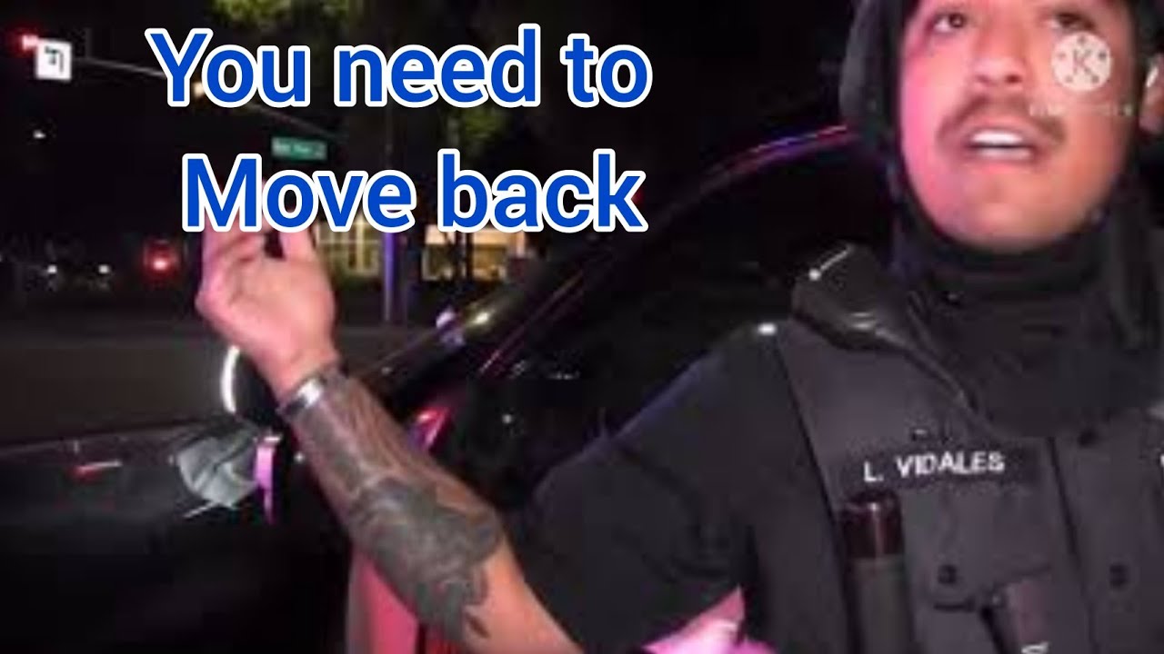OFFICER PICKS ON THE WRONG GUY- YOU GOT TO MOVE BACK - 1ST AMENDMENT ...