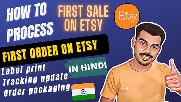 How to Process Etsy First Order From India in Hindi | ETSY ORDER LABEL PRINT, DISPATCH , PACKING