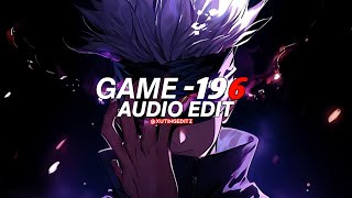 Game 196 - Montagem Edit Audio